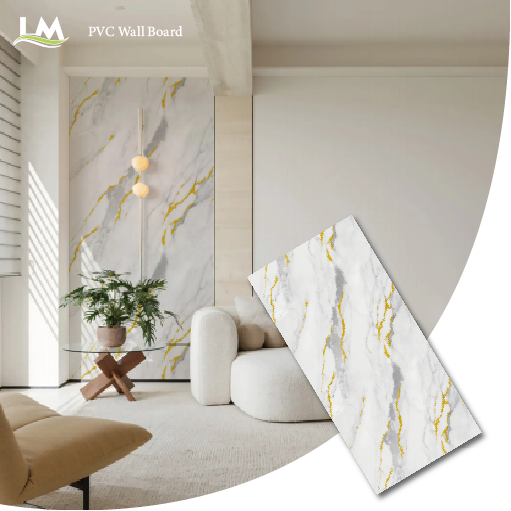 PVC marmuro lakštas